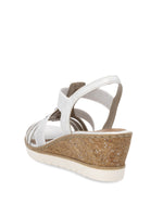 Remonte Strappy Wedge Sandal Ice/Silver