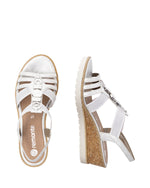 Remonte Strappy Wedge Sandal Ice/Silver