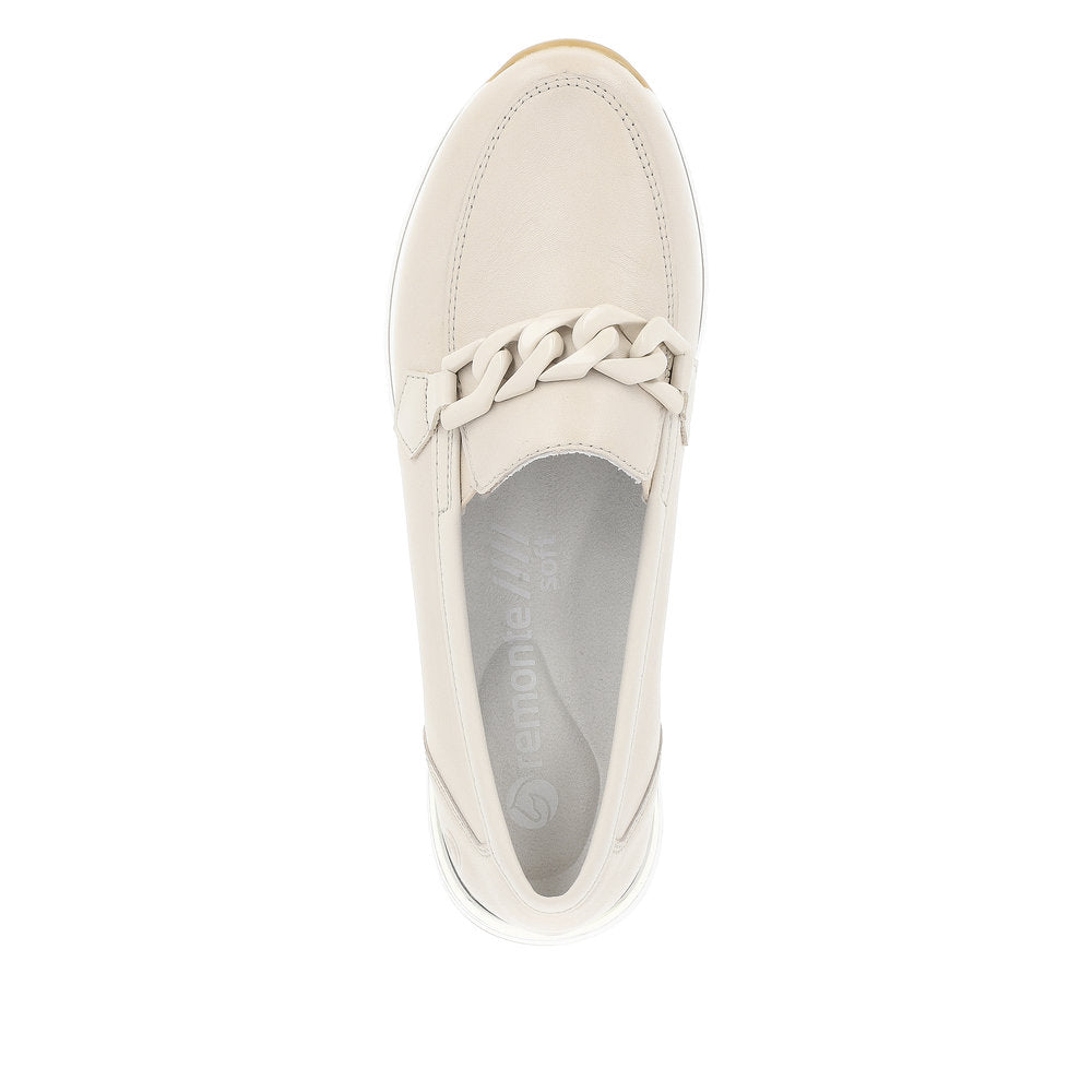 Remonte Low Wedge Loafer Porcelain