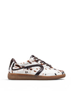 Verbenas Simona Animalier Trainer Cow Print Brown