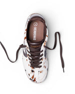 Verbenas Simona Animalier Trainer Cow Print Brown