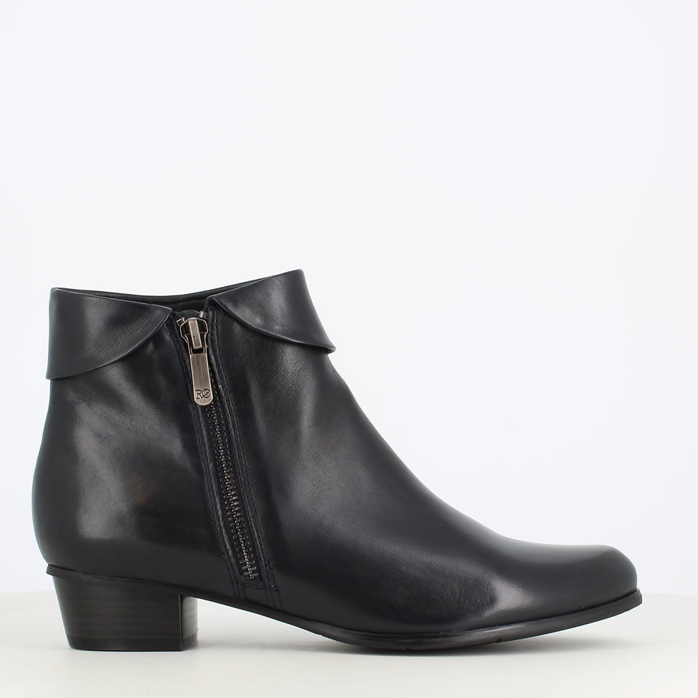 Regarde Le Ciel Stefany 03 Cuff Ankle Boot Navy