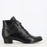 Regarde Le Ciel Stefany Laced Patchwork Boot Black/ Navy/Stone