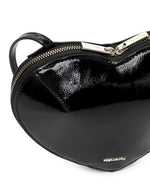 Tamaris Heart Shape Bag Patent Black