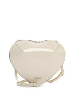 Tamaris Heart Shape Bag Patent Cream