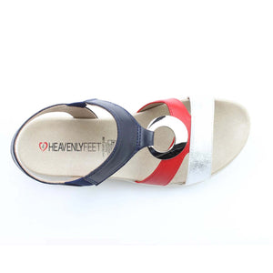 Heavenly Feet Trace Red/Navy/Silver