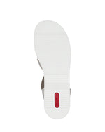 Rieker Flatform Sandal Crystal Shell