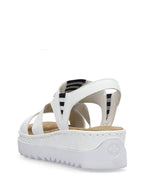 Rieker Wedge Nautical Sandal White