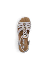 Rieker Summer Sandal Fog Glitter Silver