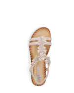 Rieker Low Strappy Floral Sandals Light Gold