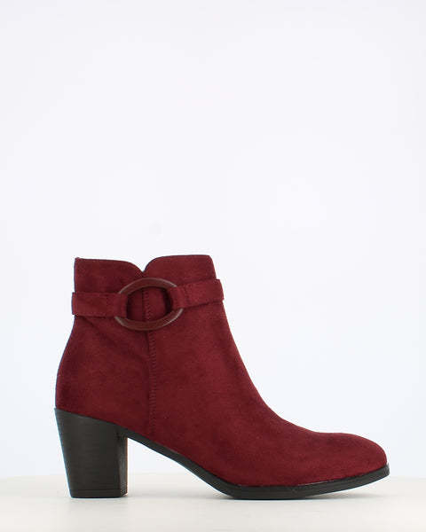 Millie & Co Venice Ankle Boot Burgundy