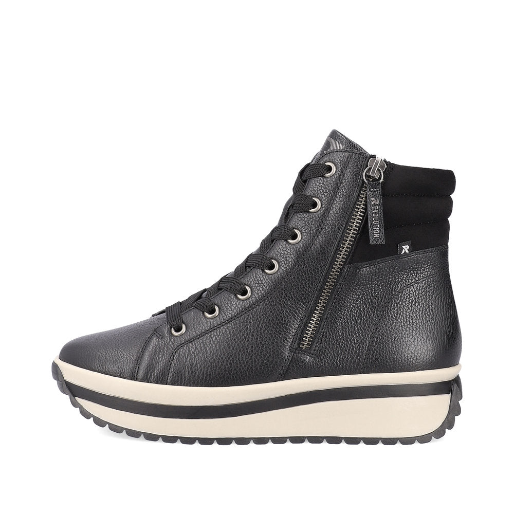 Rieker R-Evolution High Top Winter Boot Black