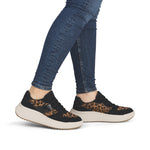 Rieker Sport Wedge Trainer Black Leopard Nut