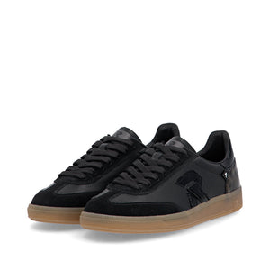 Rieker Classic Logo Trainer Black Antic Leopard