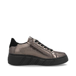 Rieker Sport Laced Wedge Trainer Pewter