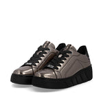 Rieker Sport Laced Wedge Trainer Pewter
