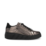 Rieker Sport Laced Wedge Trainer Pewter