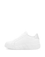 Rieker Sport Flatfom Zip Trainer White Silver