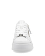 Rieker Sport Flatfom Zip Trainer White Silver