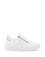 Rieker Sport Flatfom Zip Trainer White Silver