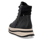 Rieker Sport Laced High Top Boot Black