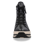 Rieker Sport Laced High Top Boot Black