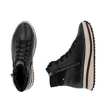 Rieker Sport Laced High Top Boot Black