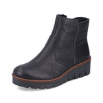 Rieker Classic Wedge Ankle Boot Black