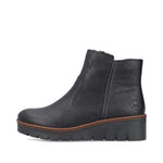 Rieker Classic Wedge Ankle Boot Black