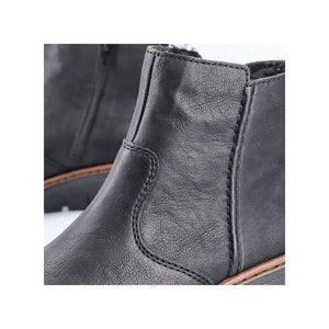 Rieker Classic Wedge Ankle Boot Black