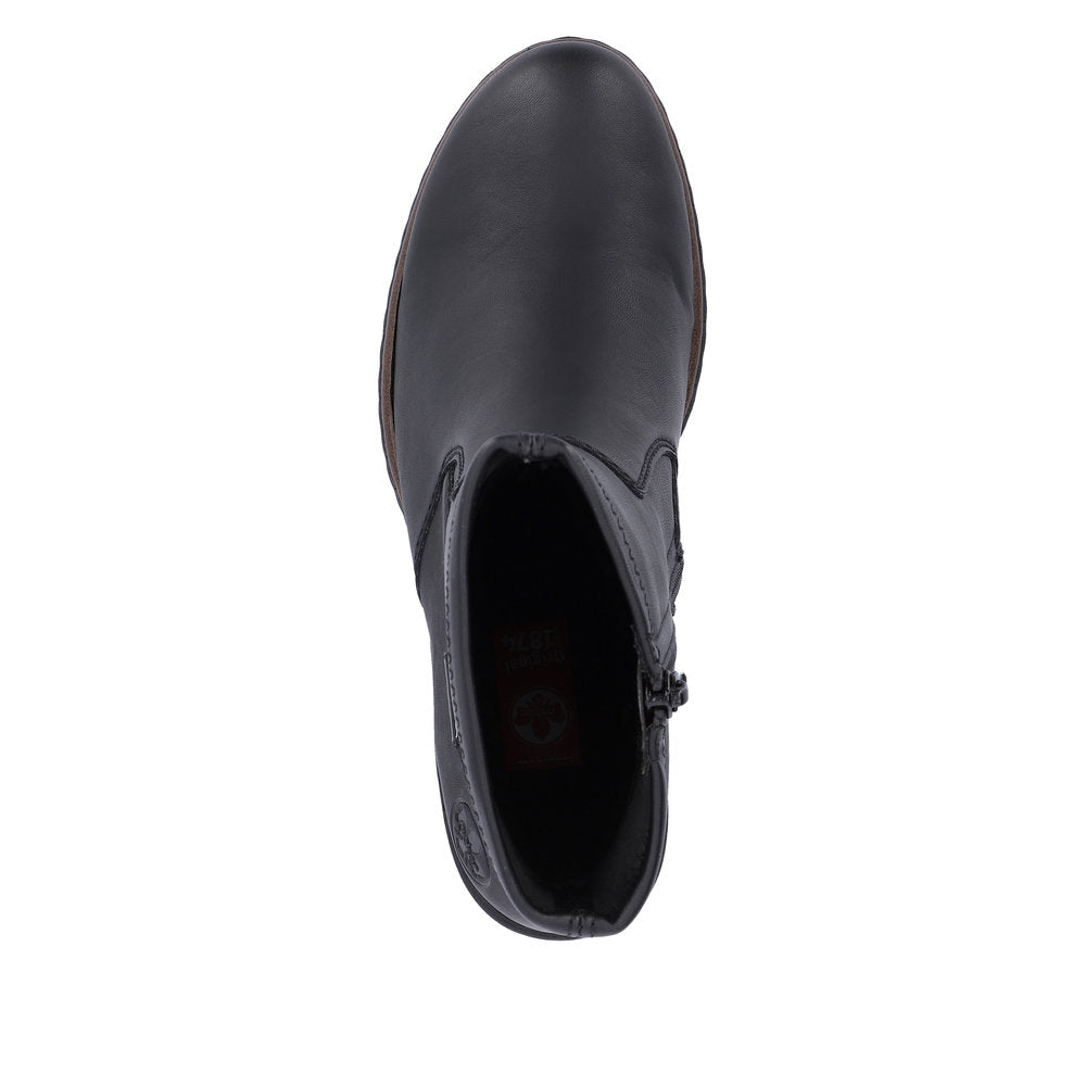 Rieker Classic Platform Ankle Boot Black
