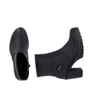Rieker Classic Platform Ankle Boot Black