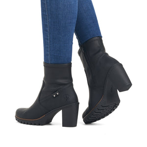 Rieker Classic Platform Ankle Boot Black