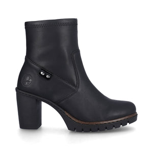 Rieker Classic Platform Ankle Boot Black