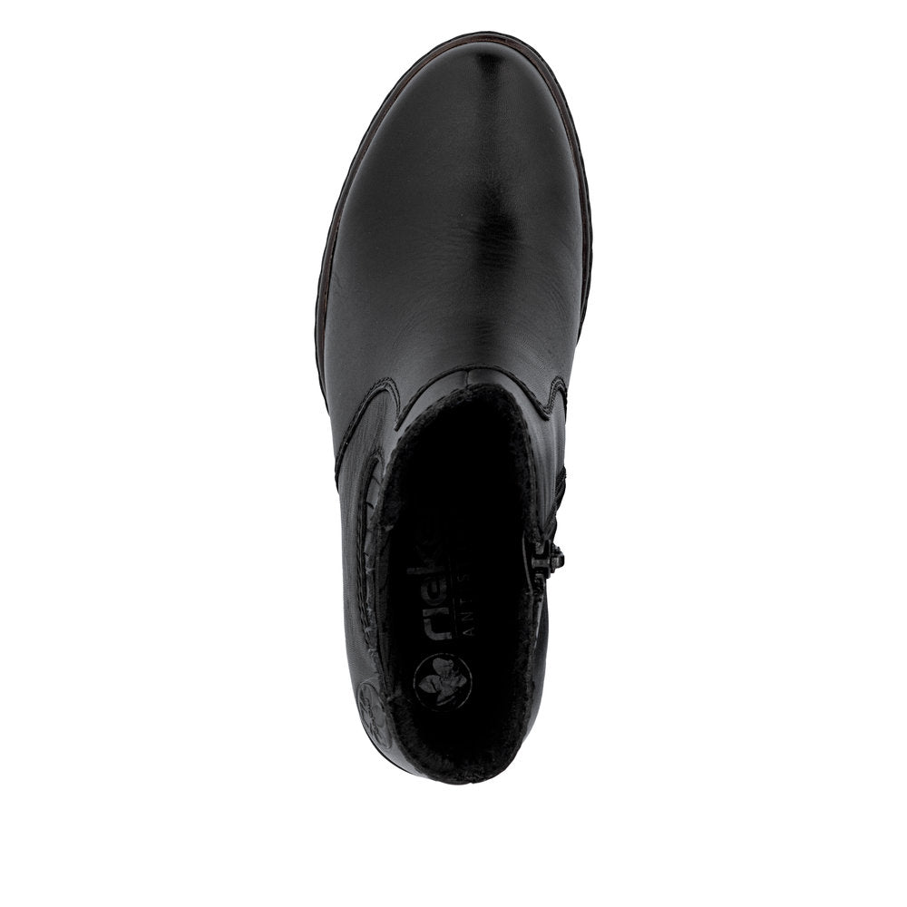 Rieker High Chelsea Ankle Boot Black