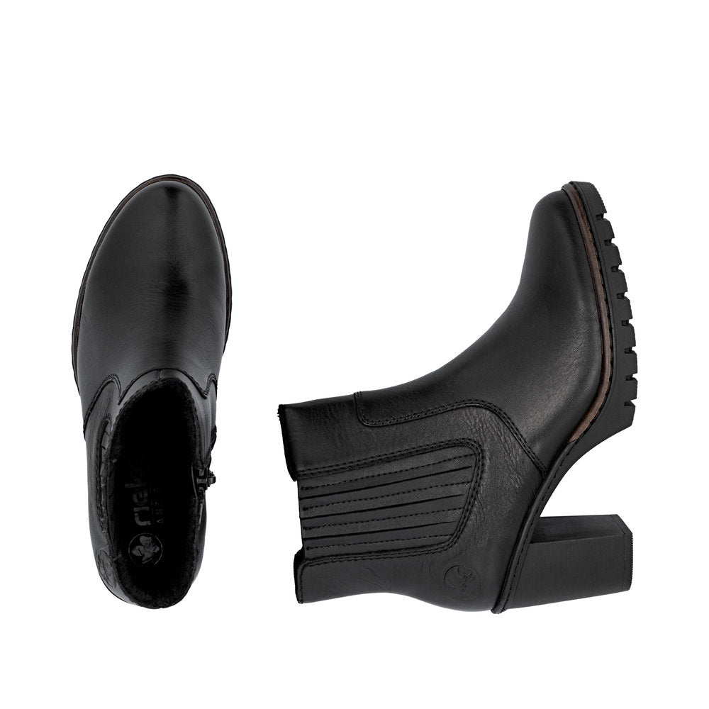 Rieker High Chelsea Ankle Boot Black