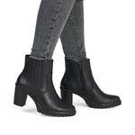 Rieker High Chelsea Ankle Boot Black