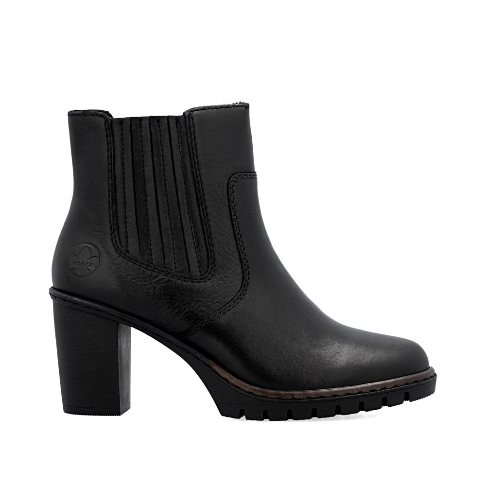 Rieker High Chelsea Ankle Boot Black