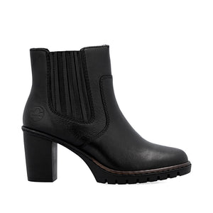 Rieker High Chelsea Ankle Boot Black