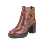 Rieker Platform Ankle Boot Tan