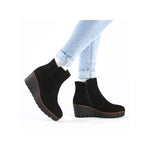 Rieker Wedge Ankle Boot Black