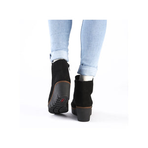 Rieker Wedge Ankle Boot Black