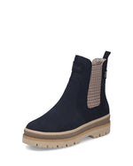 Rieker Chelsea Wedge Ankle Boot Navy