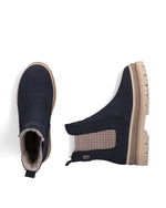 Rieker Chelsea Wedge Ankle Boot Navy