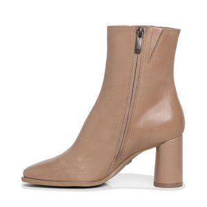 Tamaris Classic High Heel Boot Logo Taupe