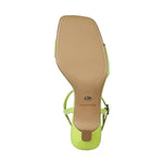 Tamaris Summer Strappy Sandal Lime Patent