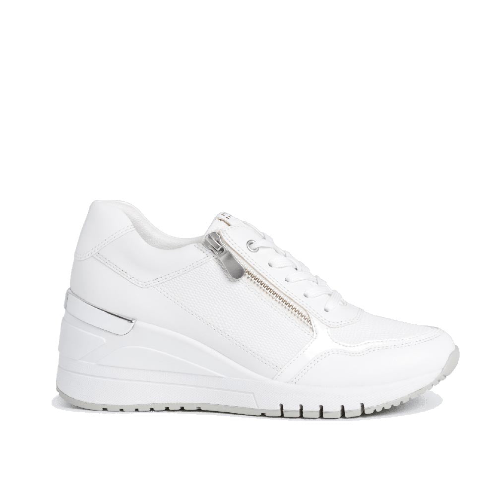 Marco Tozzi High Wedge Trainer White