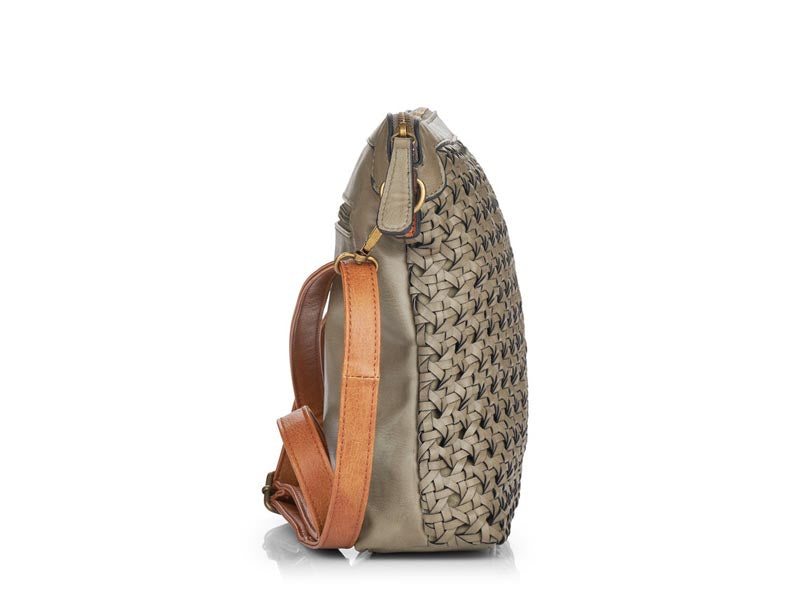 Remonte Weave Crossover Bag Taupe