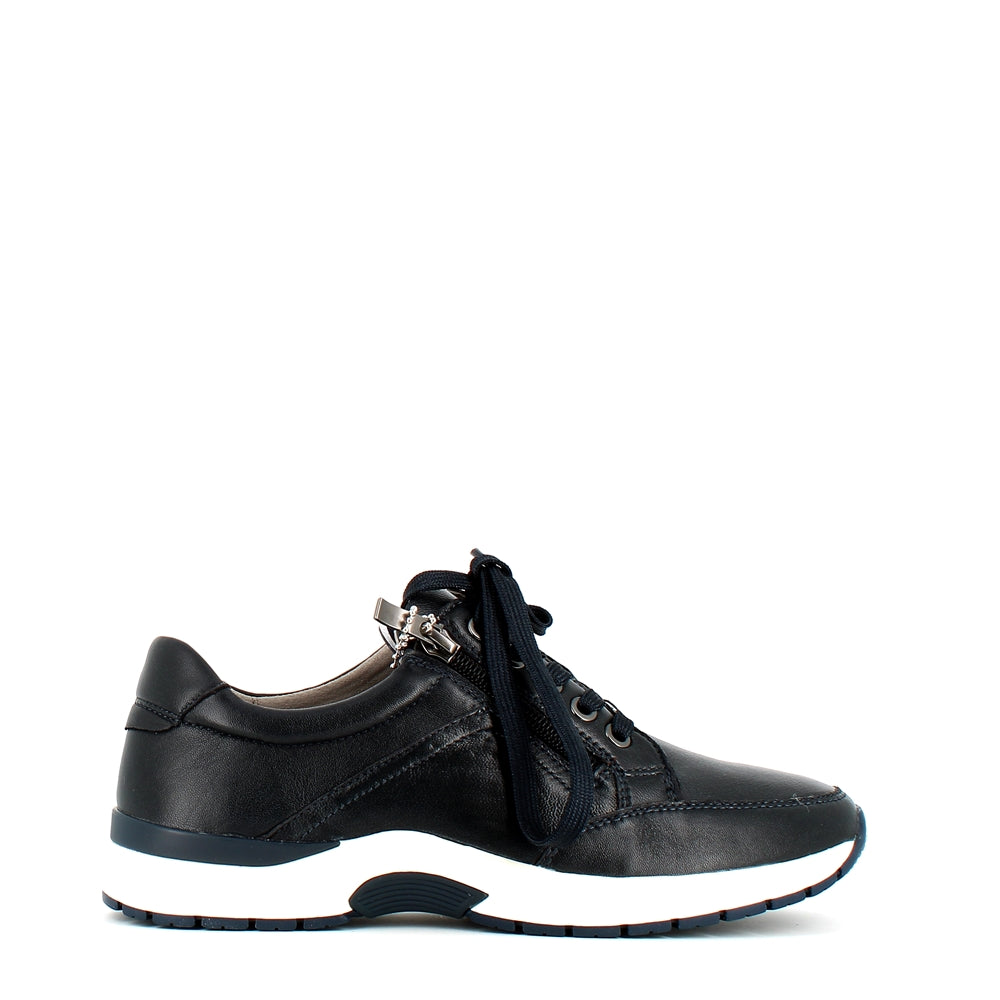 Caprice Classic Leather Trainer Ocean Soft