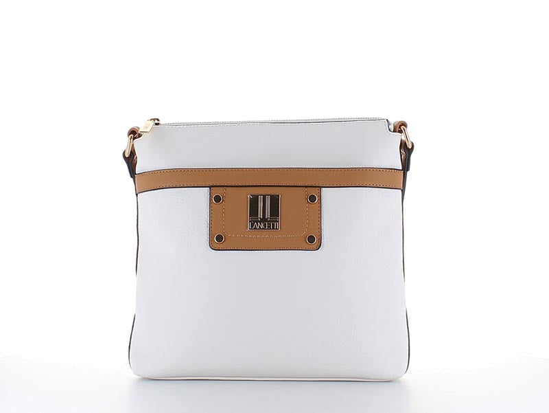 Elle Fashion Cross Body Bag White/Tan